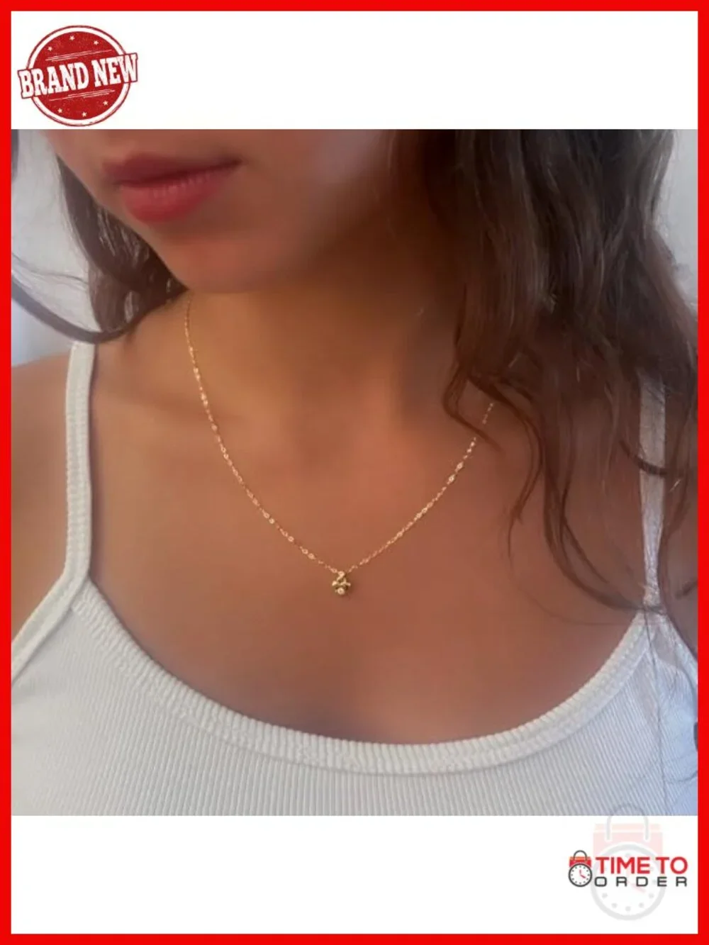 Cubic Zirconia Heart Pendant Necklace - Sterling Silver Chain, Gold Plated